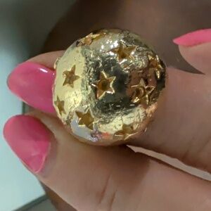 Nwot Gold Starry Dome Ring